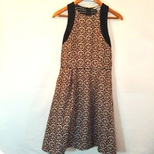 H&M embroidered flare dress.